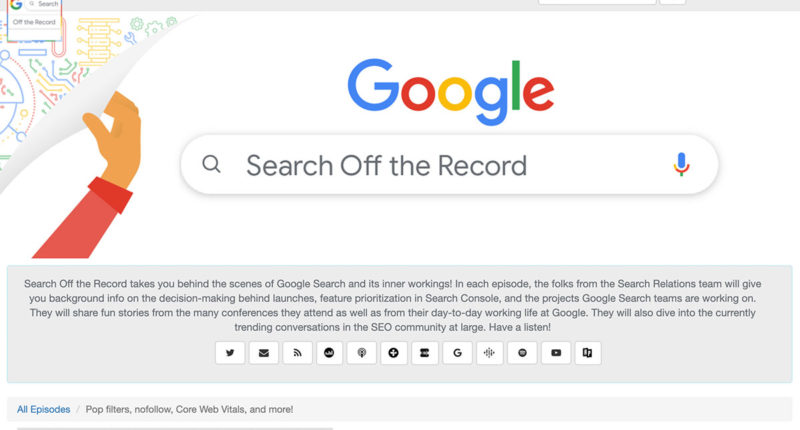 Google Search off the Record Podcast Ausgabe 1