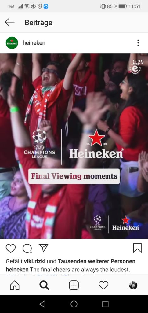 heineken-instagram Heineken auf Instagram