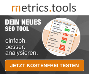Metrics Tools Account eröffnen