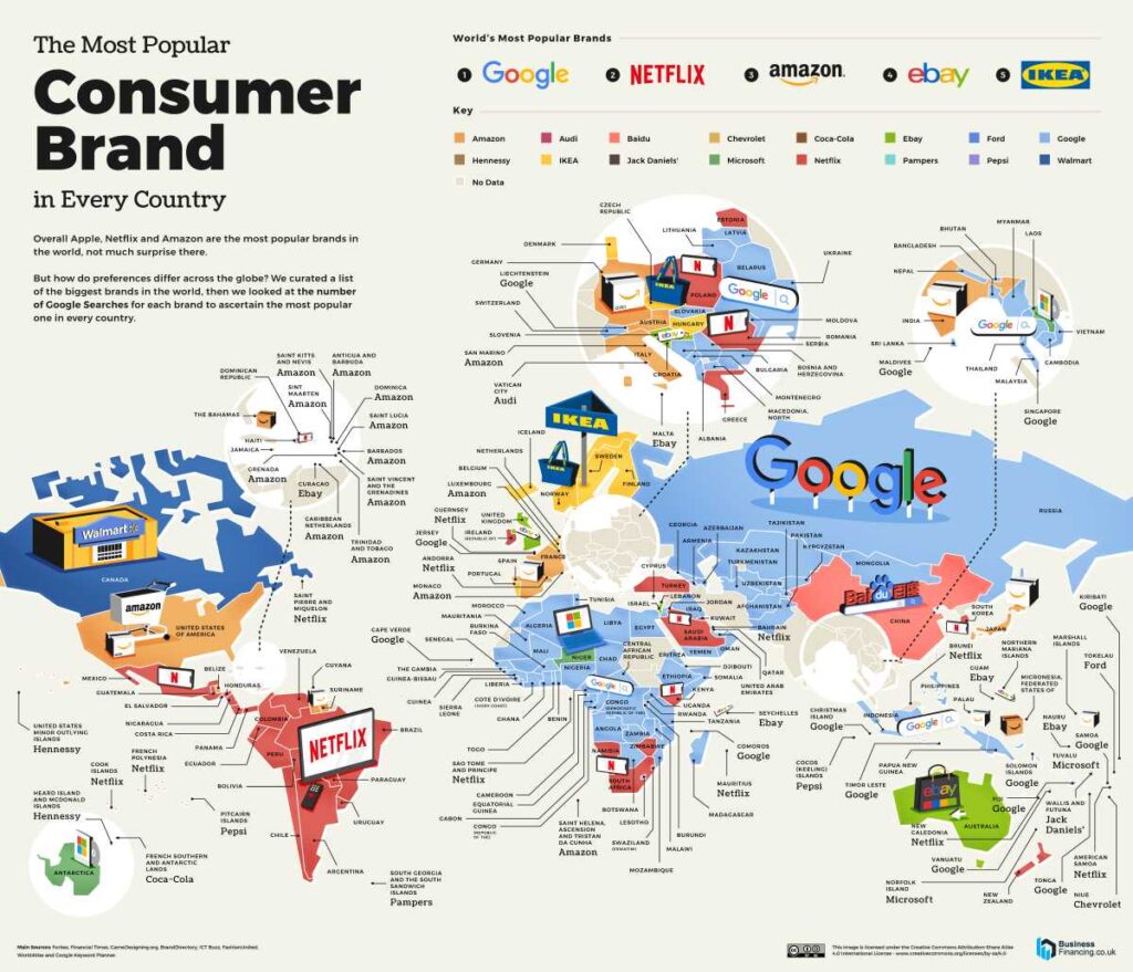 meistgesuchte consumer brands