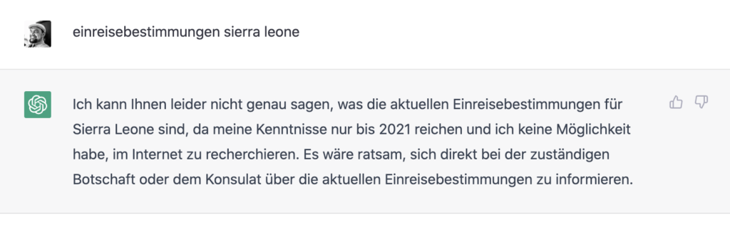 Chat-GPT Fakten