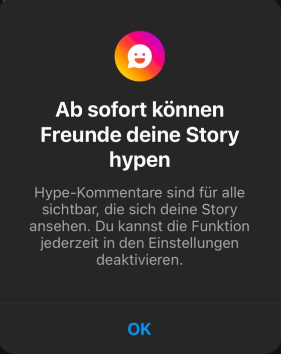 Neue Instagram Hype Option in Stories für mehr Interaktion