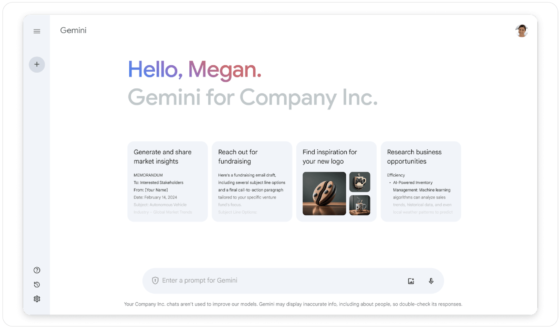 Gemini für Google Workspace Produktankündigung