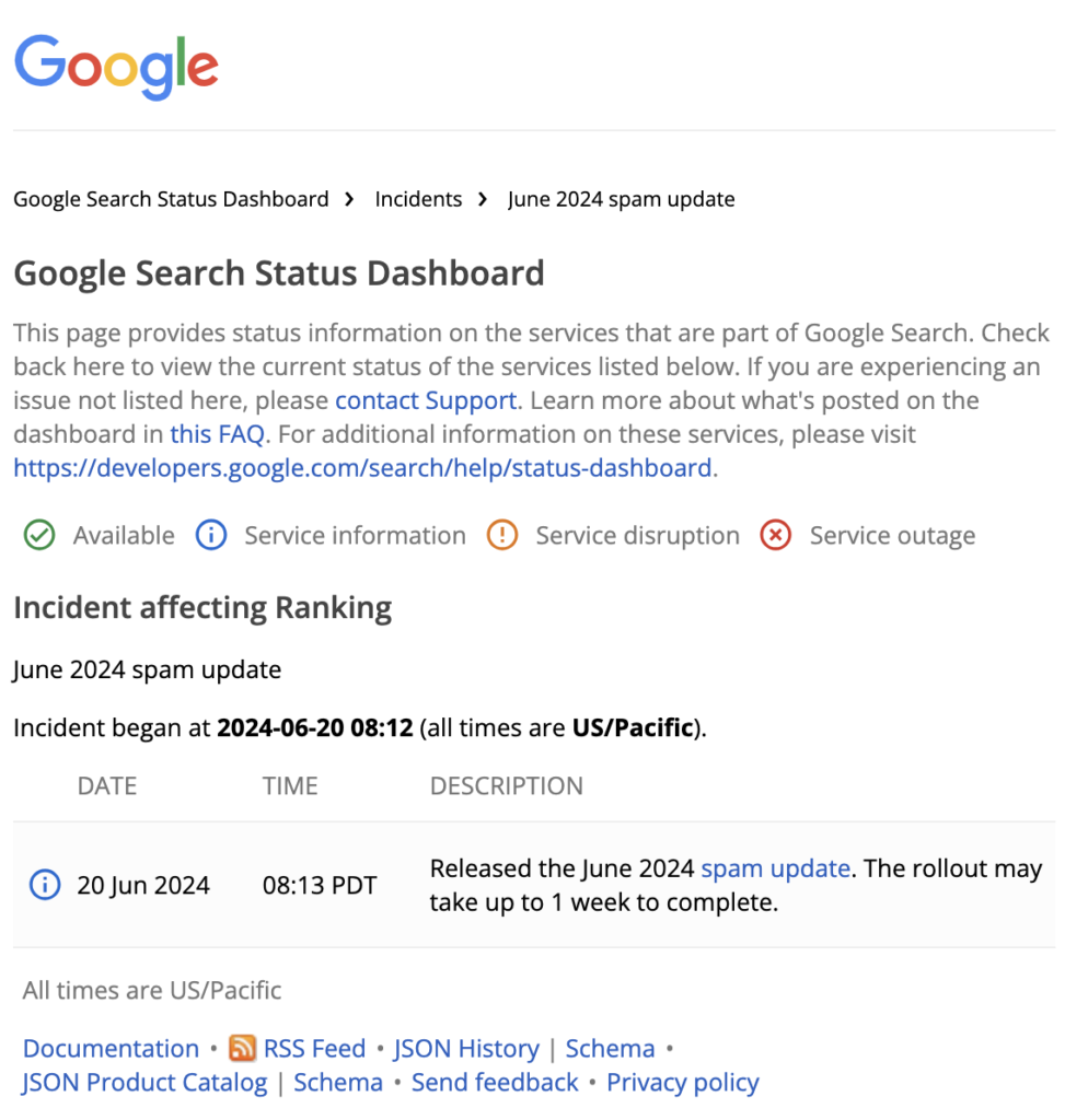 google-search-status-dashboard